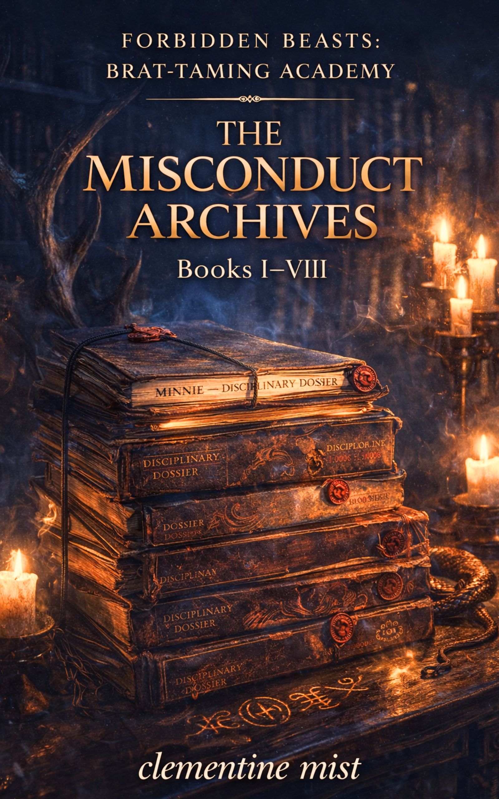 Cover of Brat-Taming Academy The Misconduct Archives by Clementine Mist