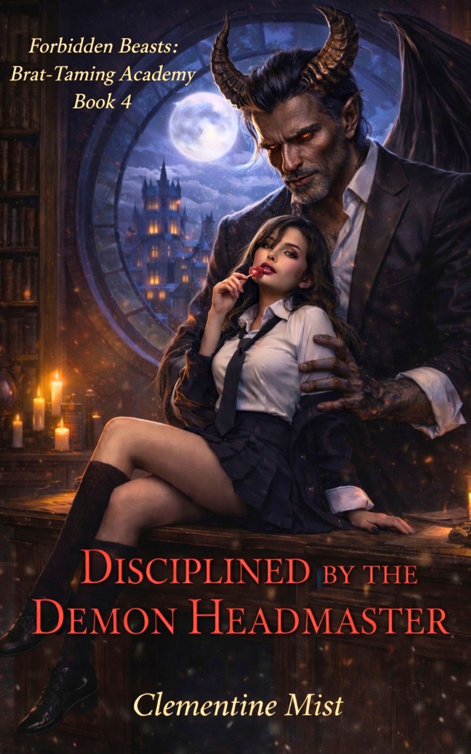 Cover of Disciplined by the Demon Headmaster by Clementine Mist