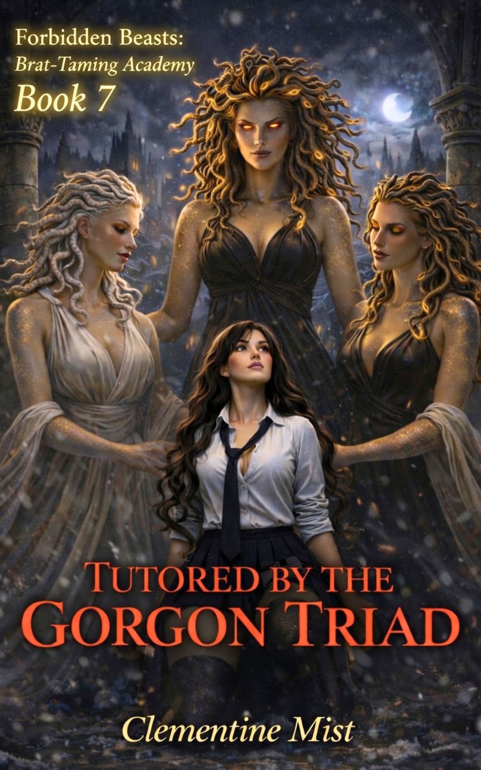 Cover of Tutored by the Gorgon Triad by Clementine Mist