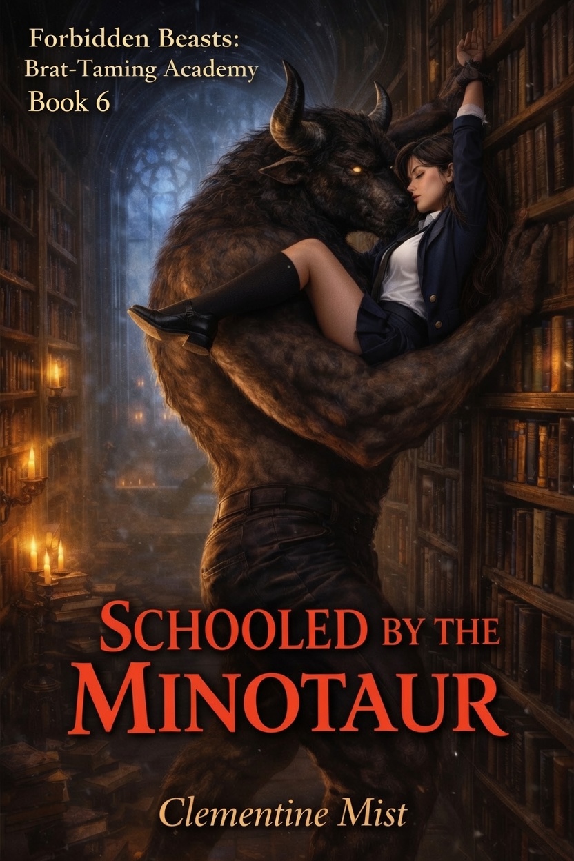 Cover of Schooled by the Minotaur by Clementine Mist