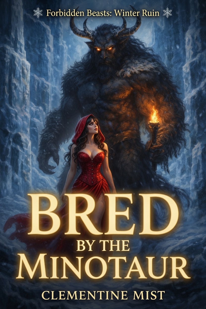 Cover of Bred by the Minotaur by Clementine Mist